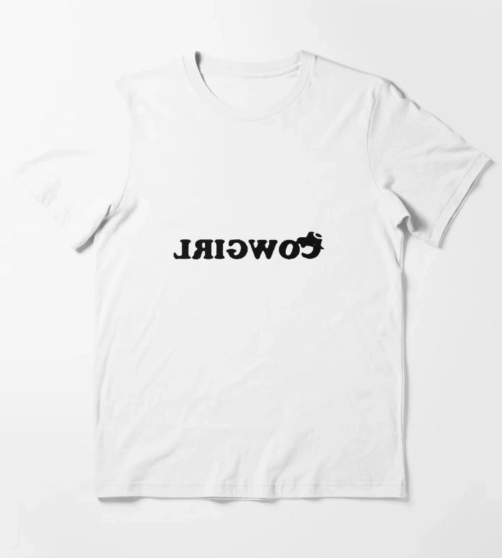 reverse cowgirl cowgirl reversed design T-Shirt White