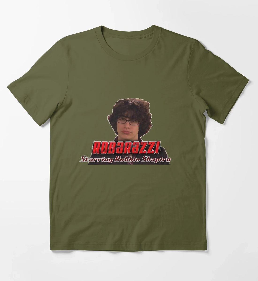 robbie shapiro robarazzi meme T-Shirt Olive Green