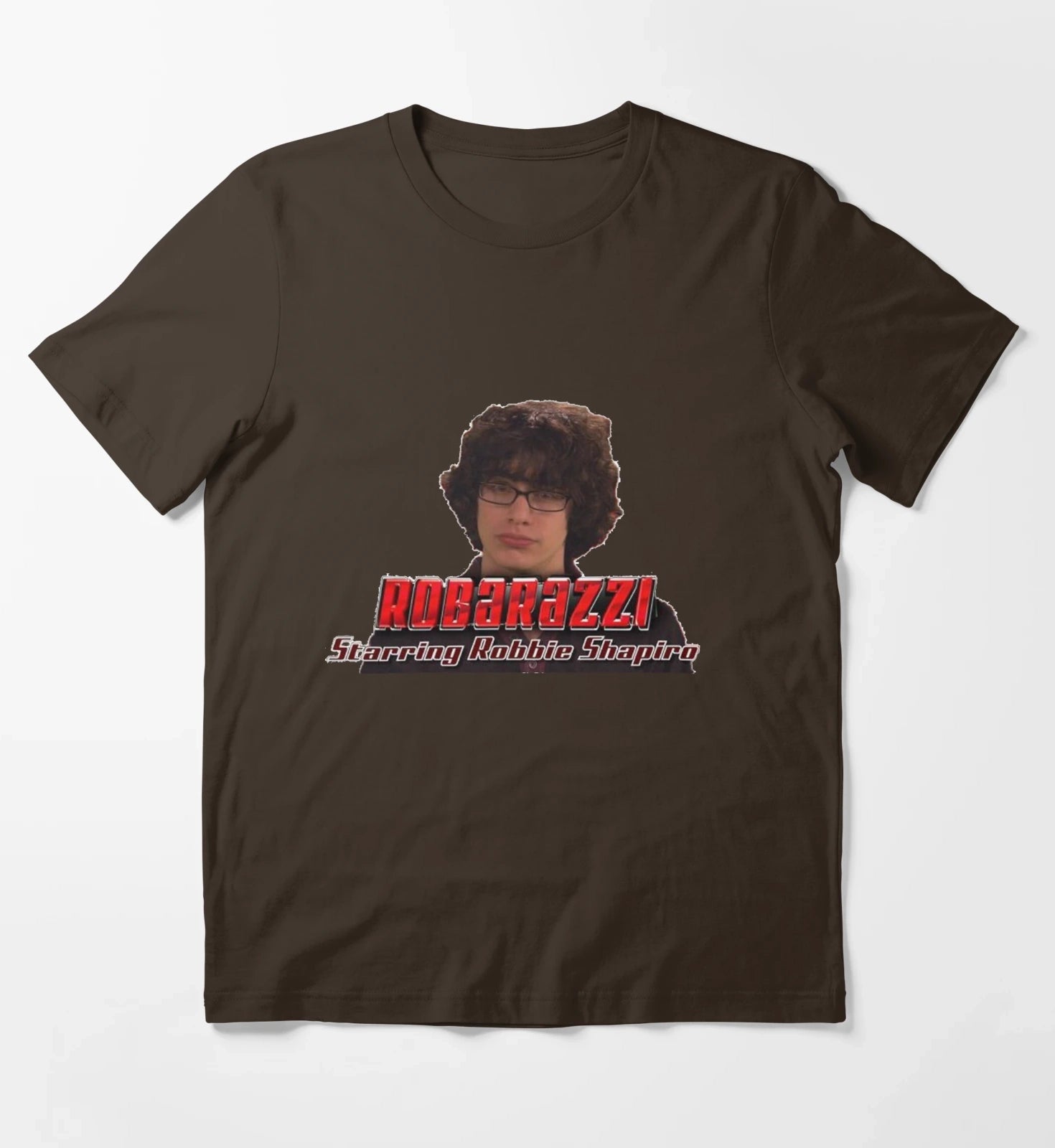 robbie shapiro robarazzi meme T-Shirt Brown