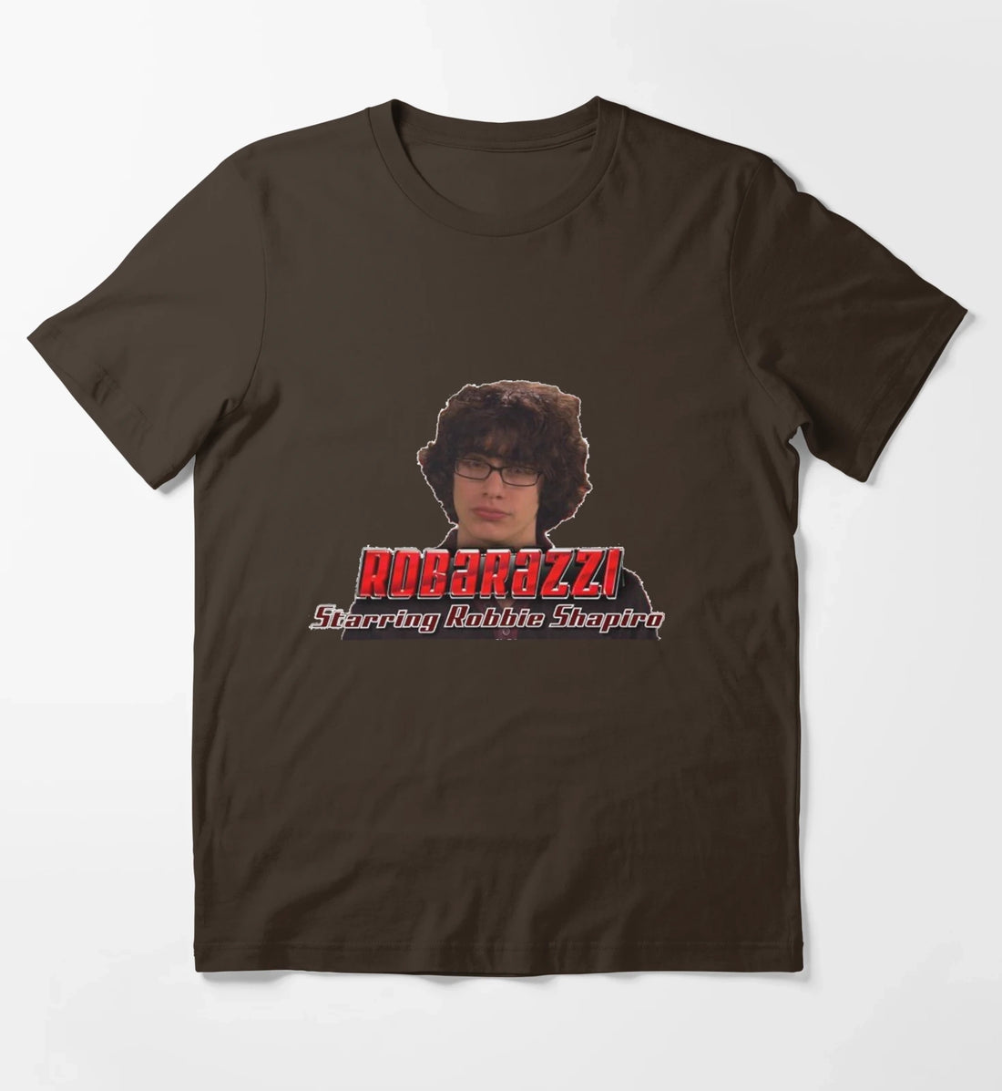 robbie shapiro robarazzi meme T-Shirt Brown
