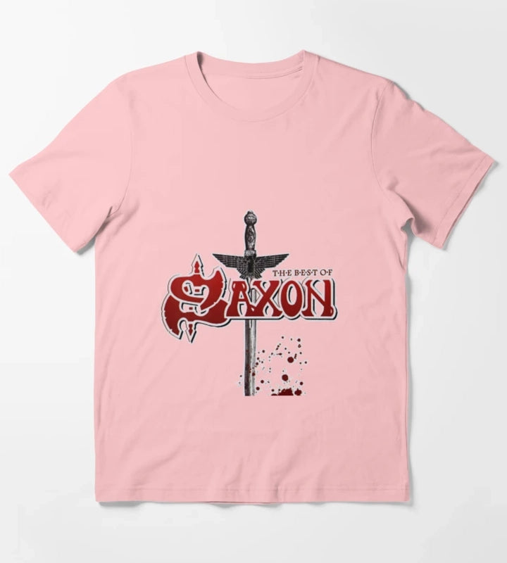 sax02 English heavy metal band saxon T-Shirt Dark Grey