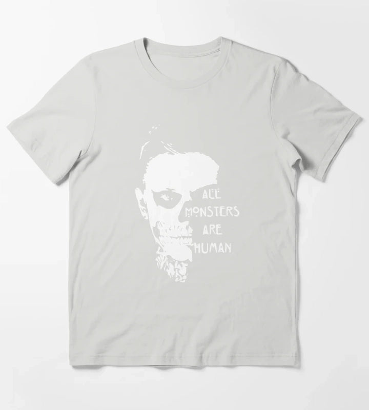 scary ever skull T-Shirt Light Grey