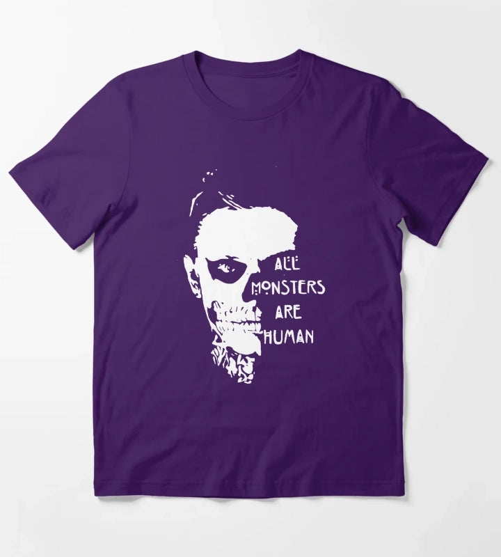 scary ever skull T-Shirt Purple