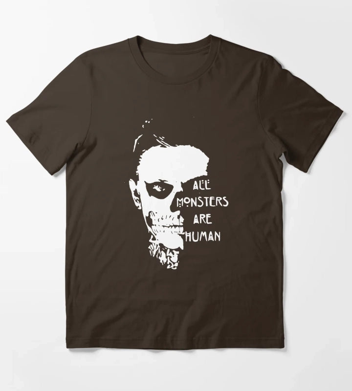 scary ever skull T-Shirt Brown