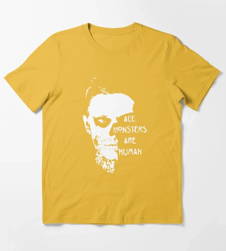 scary ever skull T-Shirt Yellow