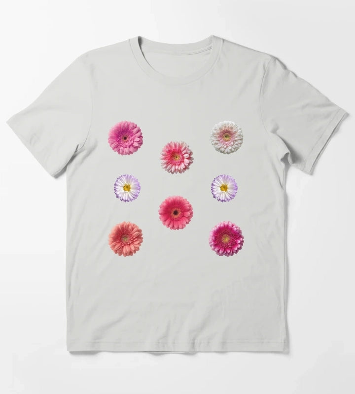 soft pink flower sticker pack T-Shirt Light Grey