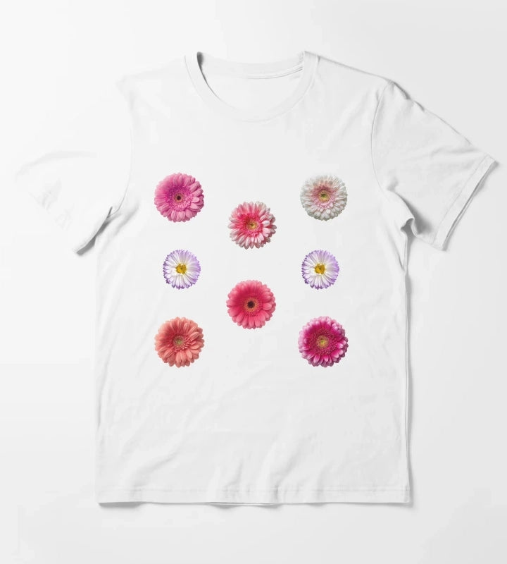 soft pink flower sticker pack T-Shirt White