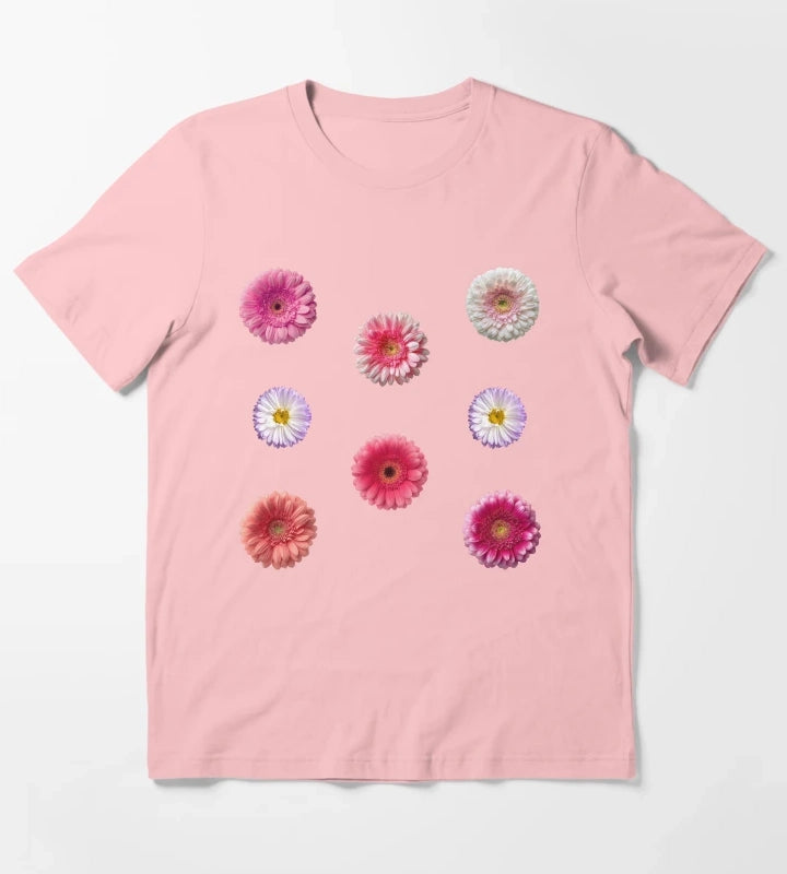 soft pink flower sticker pack T-Shirt Dark Grey