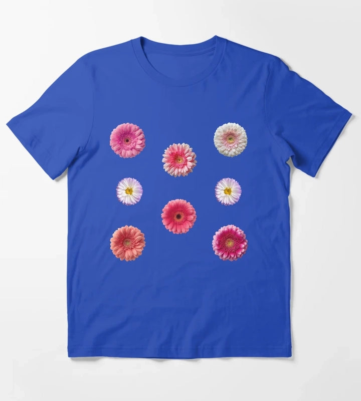 soft pink flower sticker pack T-Shirt Blue