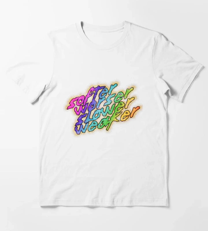 softer worser slower weaker T-Shirt White