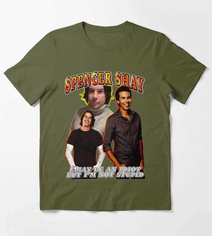 spencer shay is smart T-Shirt Olive Green