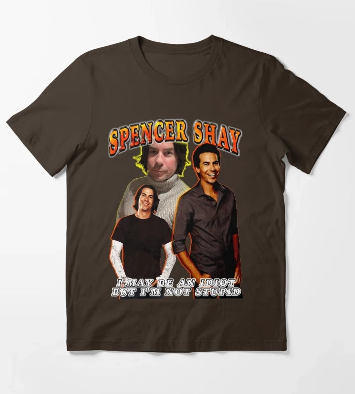 spencer shay is smart T-Shirt Brown