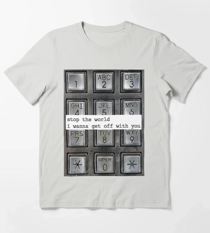 stop the world T-Shirt Light Grey