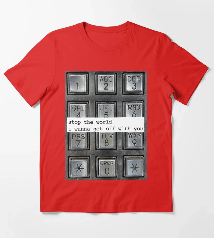 stop the world T-Shirt Red