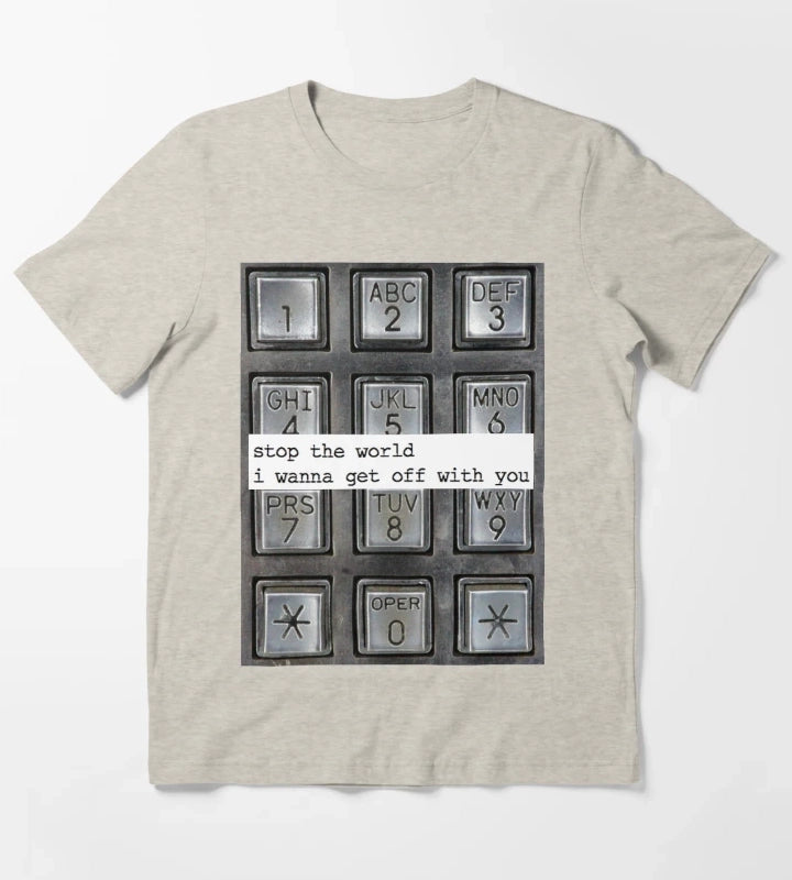 stop the world T-Shirt Cream
