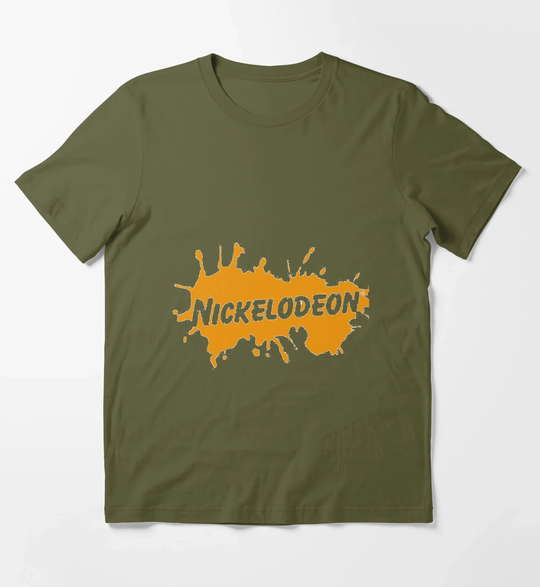 the nickelodeon logos T-Shirt Olive Green