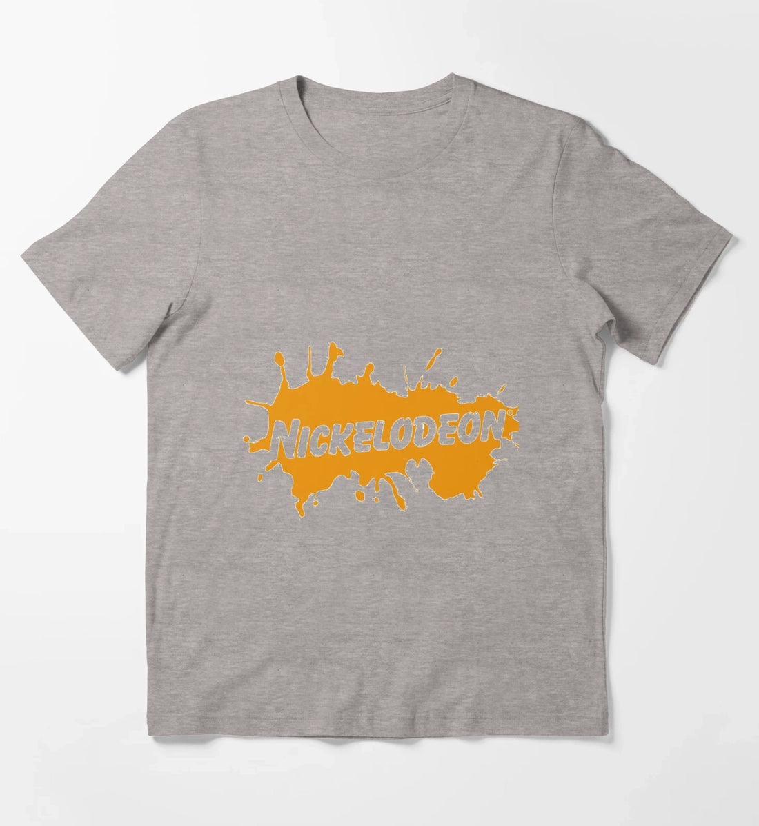 the nickelodeon logos T-Shirt Heather Grey