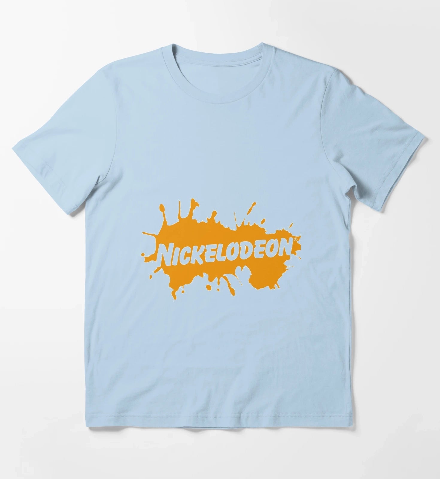 the nickelodeon logos T-Shirt Sky Blue