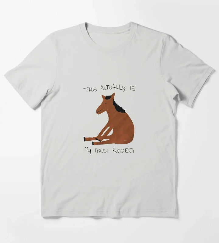this is my first rodeo T-Shirt Light Grey