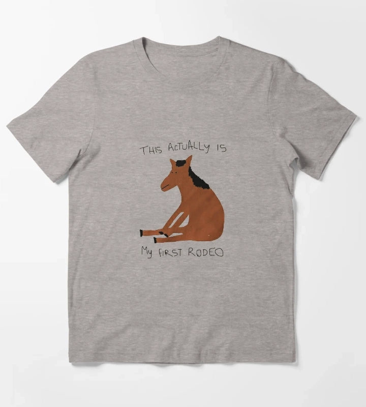 this is my first rodeo T-Shirt Heather Grey