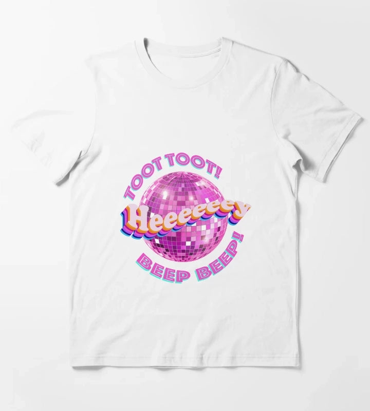 toot toot beep beep T-Shirt White