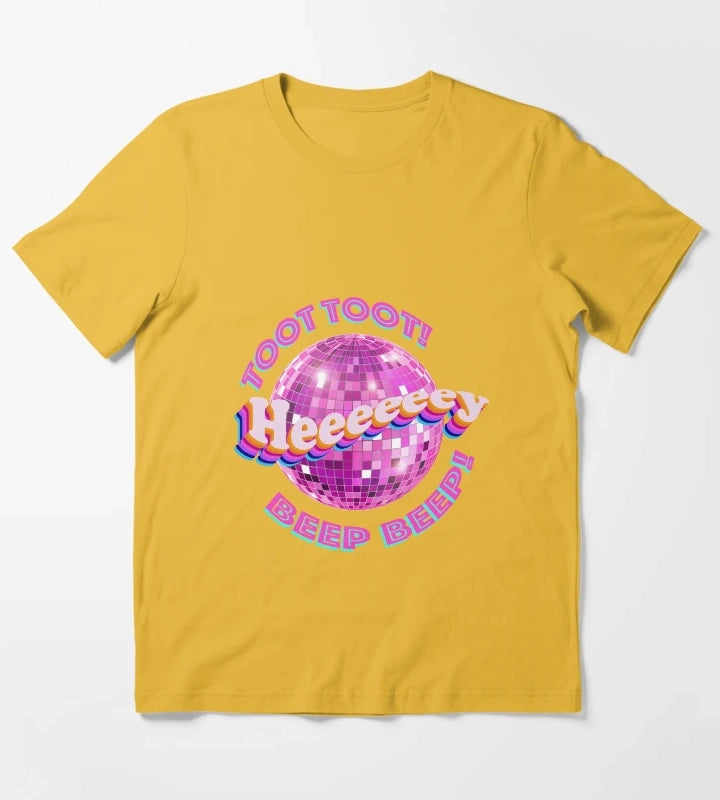 toot toot beep beep T-Shirt Yellow