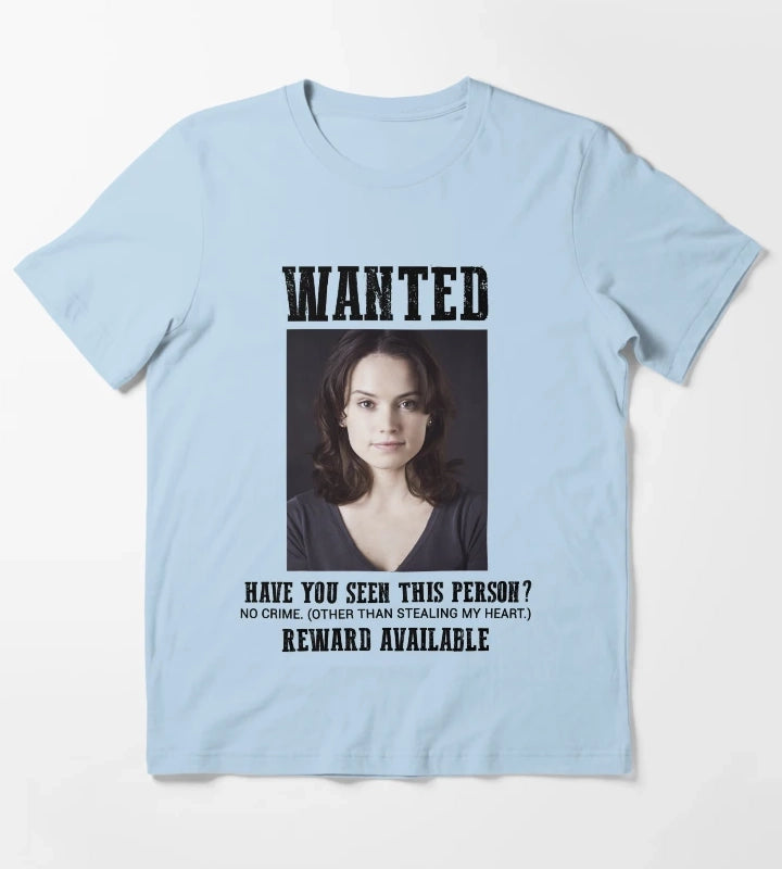 wanted daisy ridley T-Shirt Sky Blue