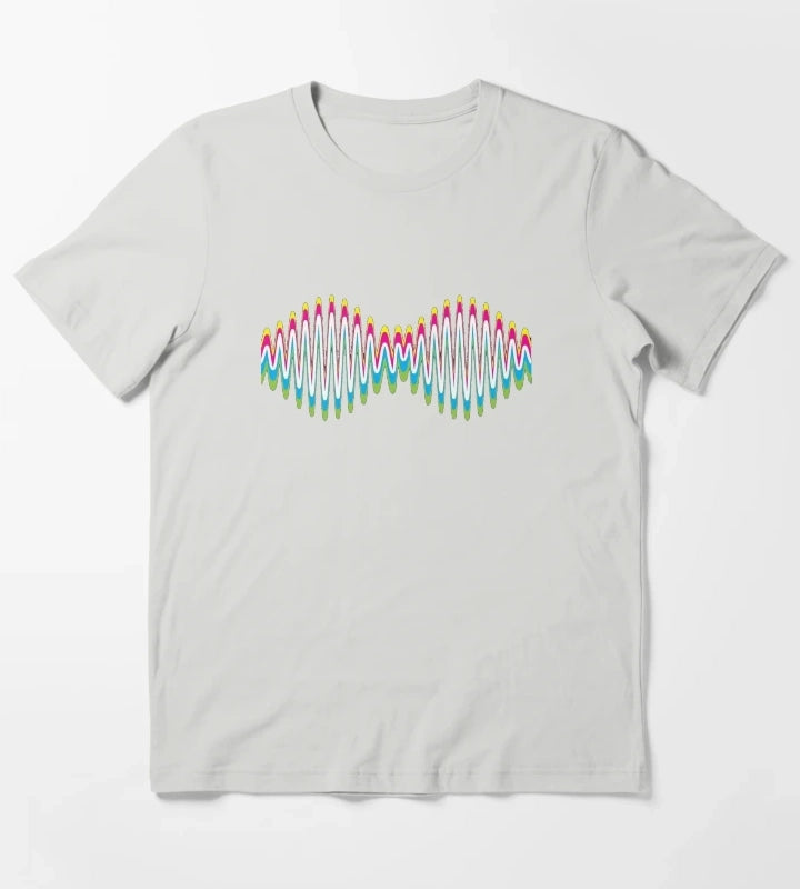 wave monkeys colorful T-Shirt Light Grey