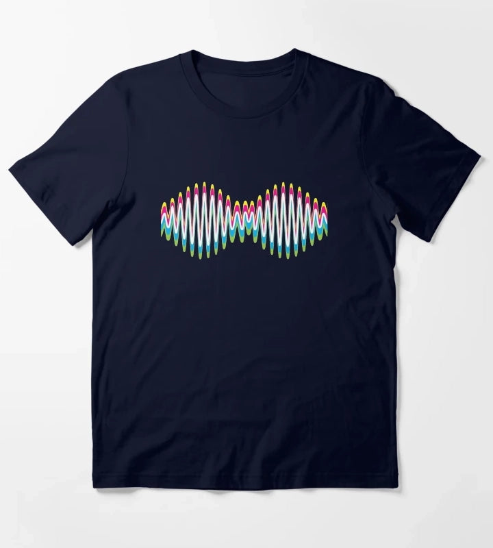 wave monkeys colorful T-Shirt Navy