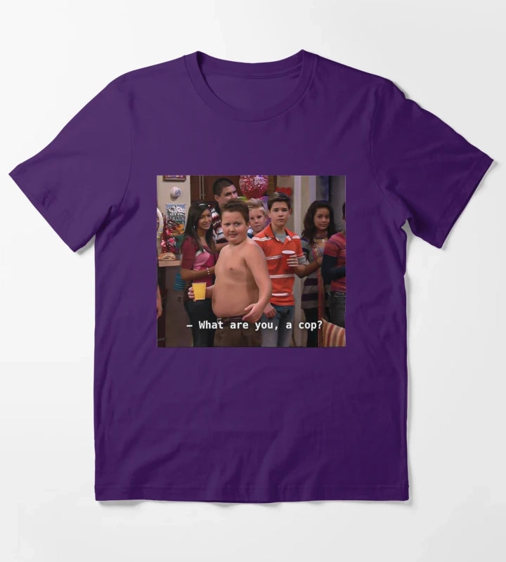what are you a cop T-Shirt Purple