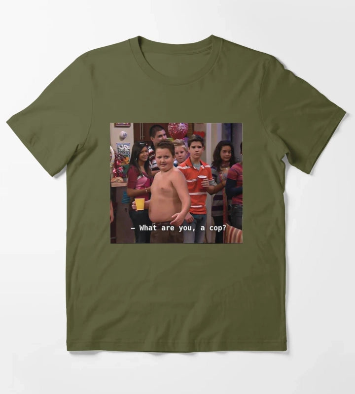 what are you a cop T-Shirt Olive Green