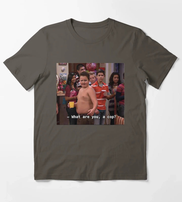 what are you a cop T-Shirt Dark Grey