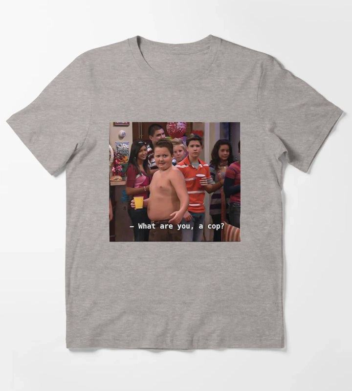 what are you a cop T-Shirt Heather Grey