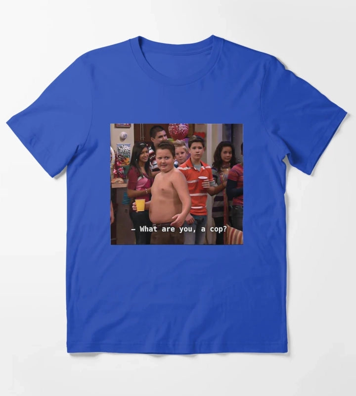 what are you a cop T-Shirt Blue