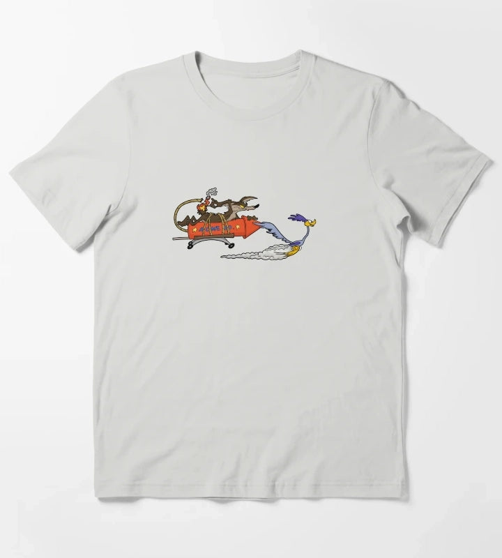 win Roadrunner El correcaminos coyote T-Shirt Light Grey