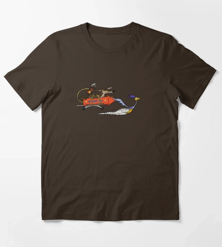 win Roadrunner El correcaminos coyote T-Shirt Brown