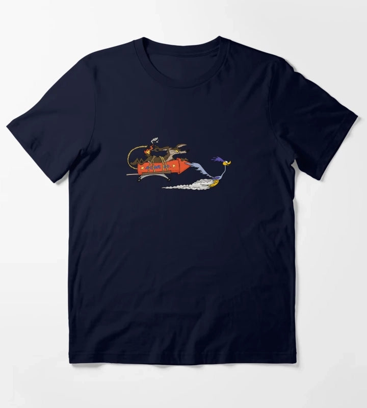 win Roadrunner El correcaminos coyote T-Shirt Navy