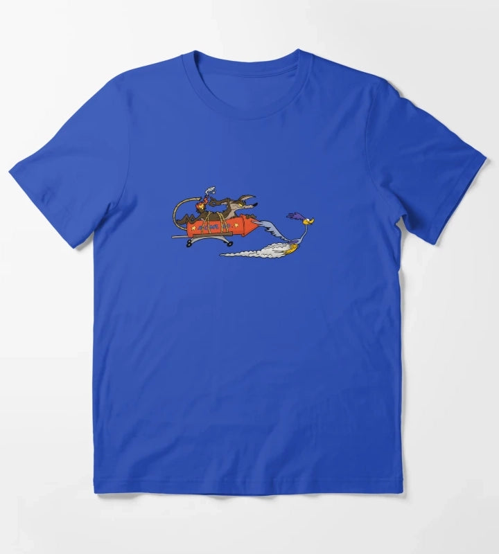 win Roadrunner El correcaminos coyote T-Shirt Blue