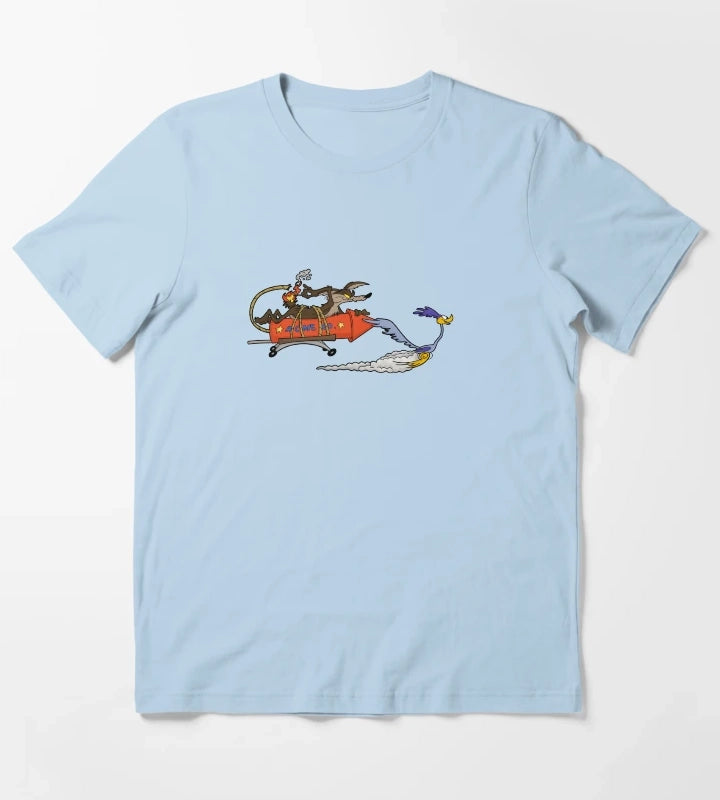win Roadrunner El correcaminos coyote T-Shirt Sky Blue