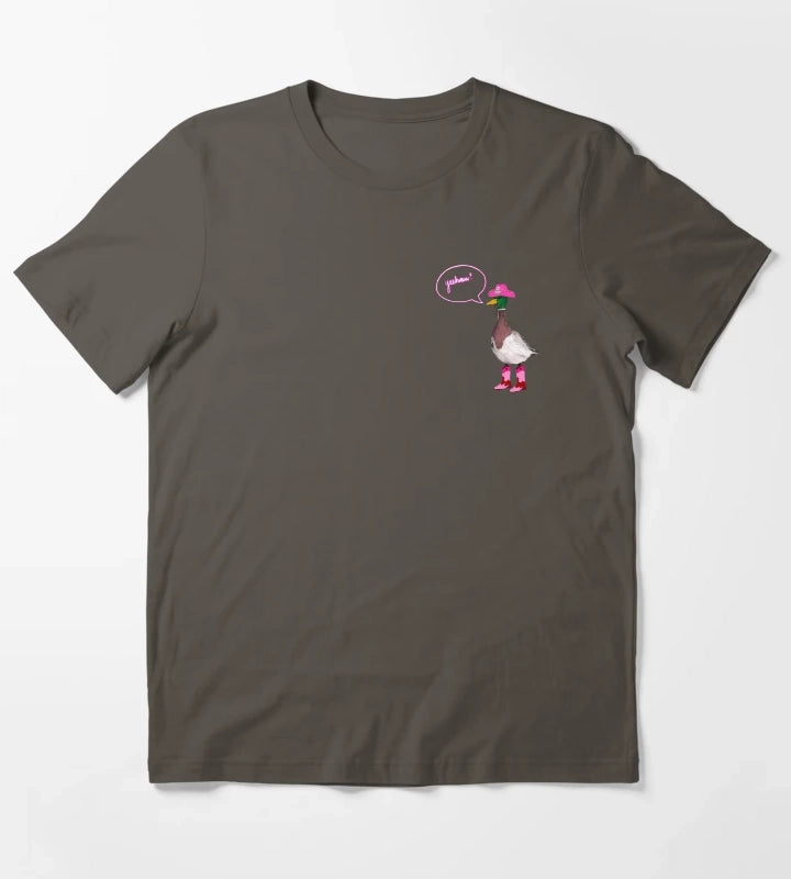 yeehaw duck cowgirl T-Shirt Dark Grey