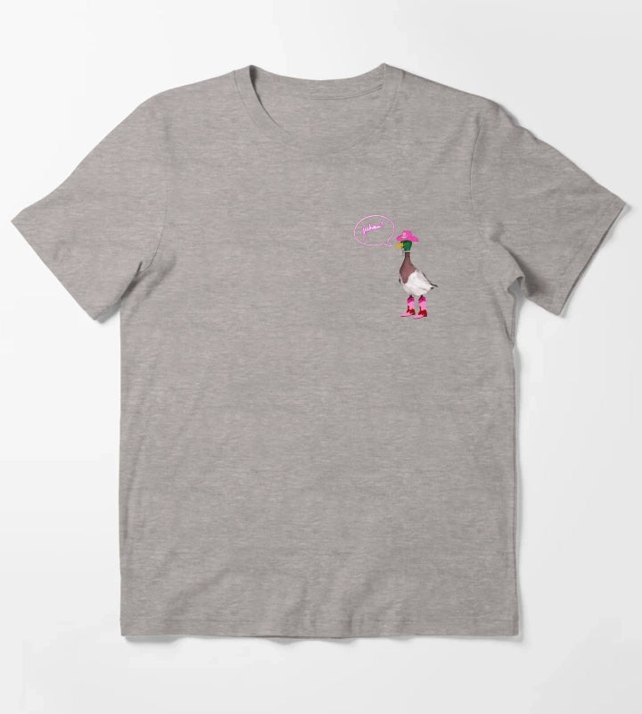 yeehaw duck cowgirl T-Shirt Heather Grey