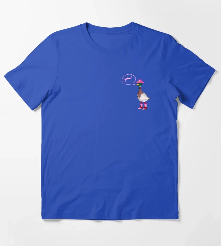 yeehaw duck cowgirl T-Shirt Blue