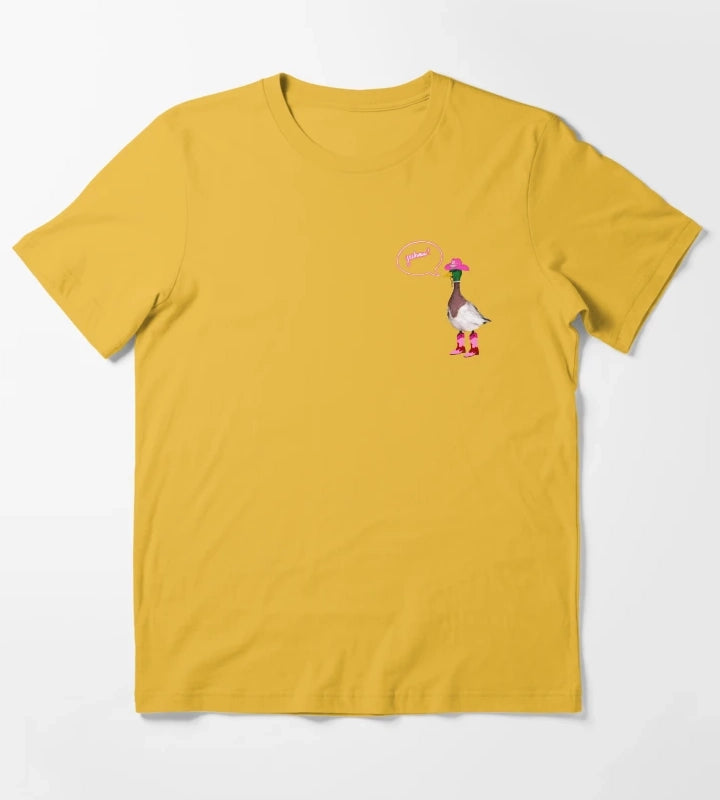 yeehaw duck cowgirl T-Shirt Yellow