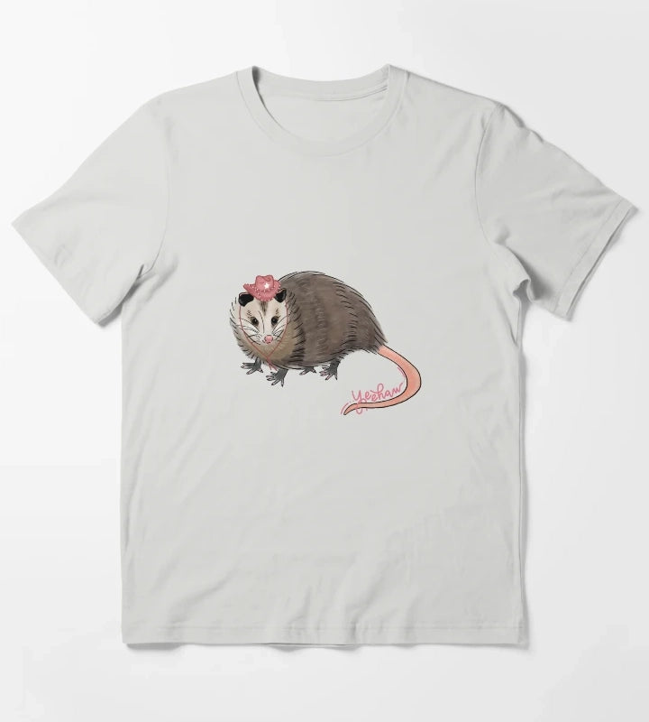 yeehaw possum T-Shirt Light Grey