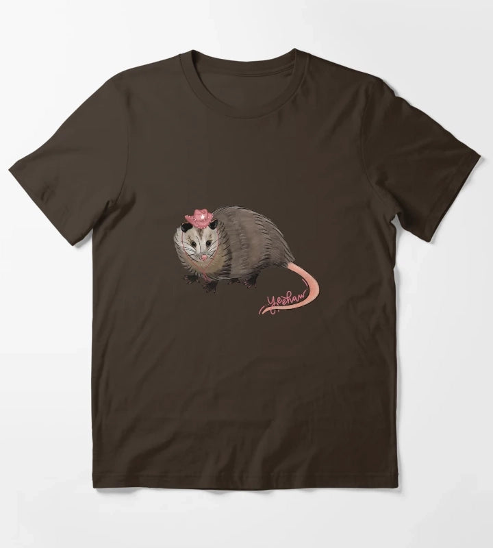 yeehaw possum T-Shirt Brown