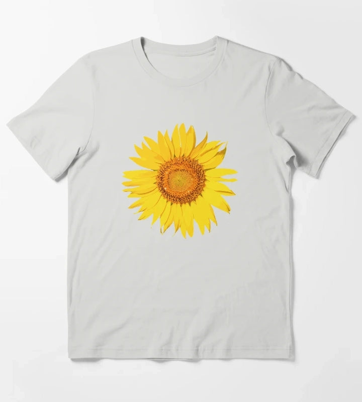 yellow daisy T-Shirt Light Grey