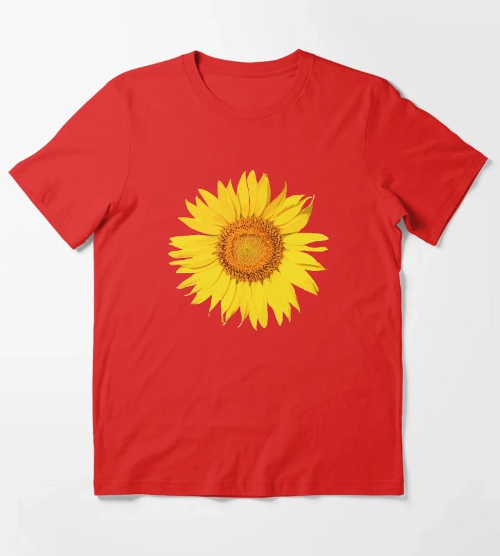 yellow daisy T-Shirt Red