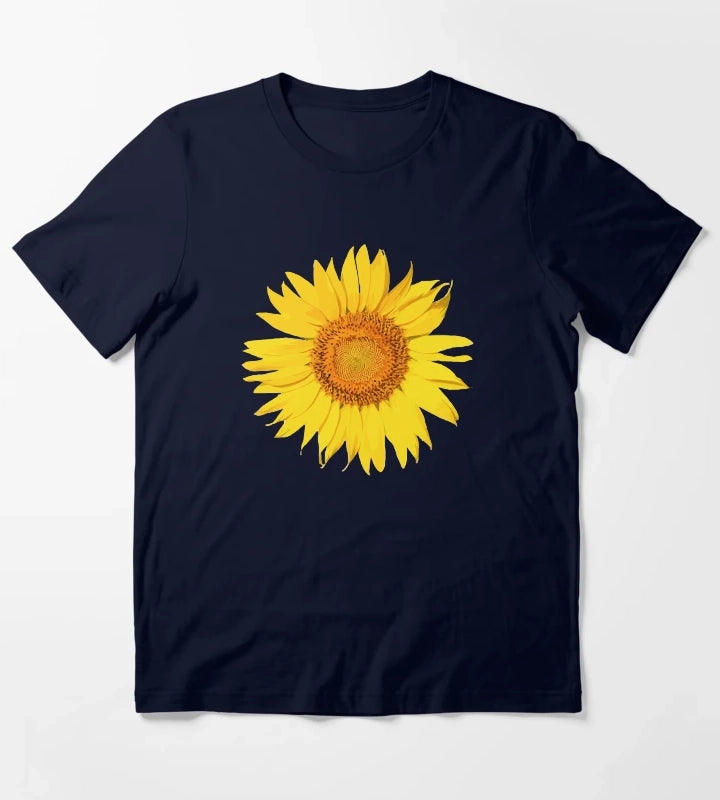 yellow daisy T-Shirt Navy