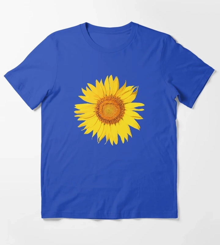 yellow daisy T-Shirt Blue