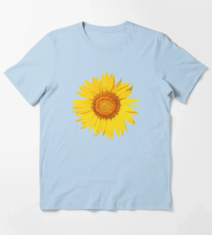 yellow daisy T-Shirt Sky Blue